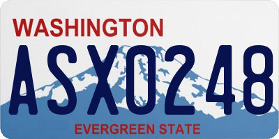 WA license plate ASX0248
