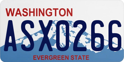 WA license plate ASX0266