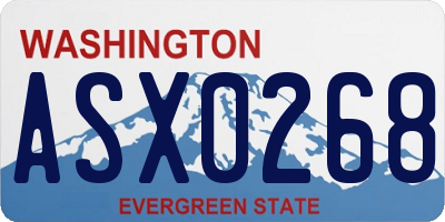 WA license plate ASX0268