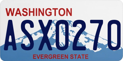 WA license plate ASX0270