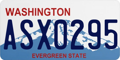 WA license plate ASX0295