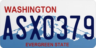 WA license plate ASX0379