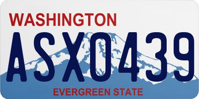 WA license plate ASX0439