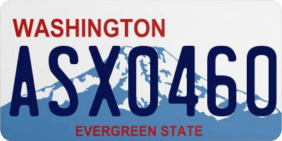 WA license plate ASX0460