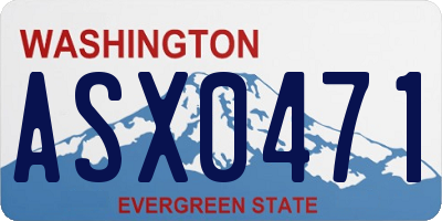 WA license plate ASX0471