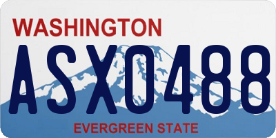 WA license plate ASX0488