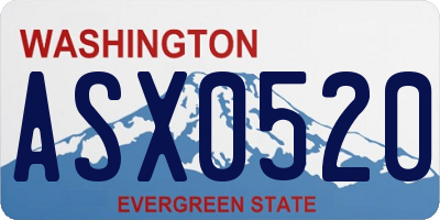 WA license plate ASX0520