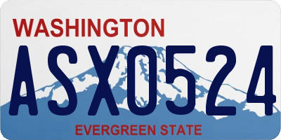 WA license plate ASX0524