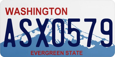 WA license plate ASX0579