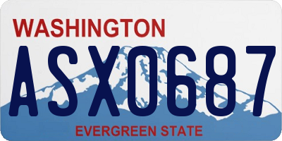 WA license plate ASX0687
