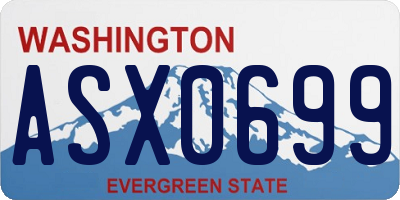 WA license plate ASX0699
