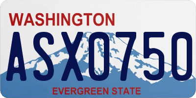 WA license plate ASX0750