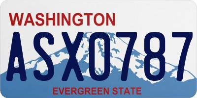 WA license plate ASX0787