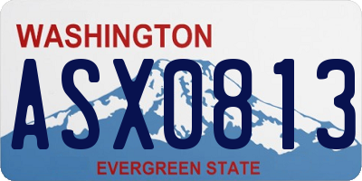 WA license plate ASX0813