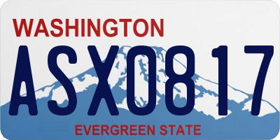 WA license plate ASX0817
