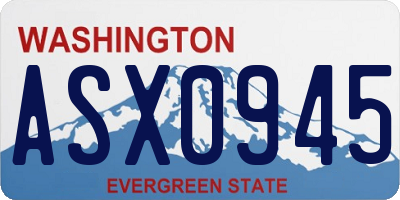 WA license plate ASX0945
