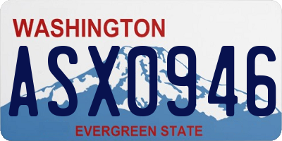 WA license plate ASX0946