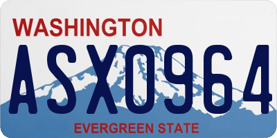 WA license plate ASX0964