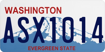 WA license plate ASX1014
