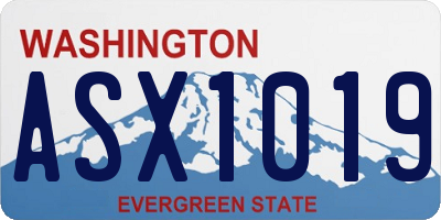 WA license plate ASX1019