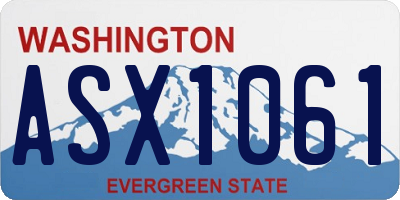WA license plate ASX1061