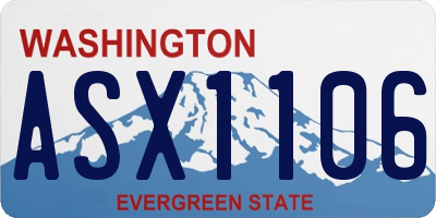 WA license plate ASX1106