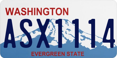 WA license plate ASX1114