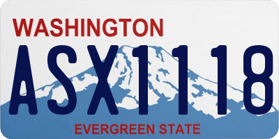 WA license plate ASX1118