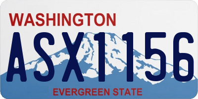 WA license plate ASX1156
