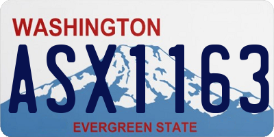 WA license plate ASX1163