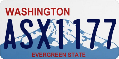 WA license plate ASX1177