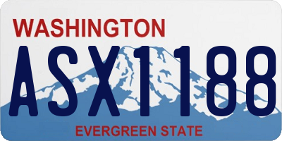 WA license plate ASX1188