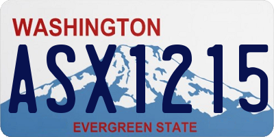 WA license plate ASX1215