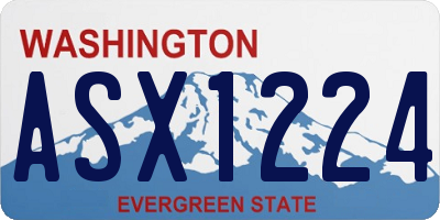 WA license plate ASX1224
