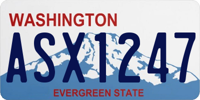 WA license plate ASX1247