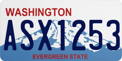 WA license plate ASX1253