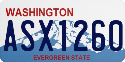 WA license plate ASX1260