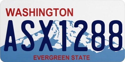 WA license plate ASX1288
