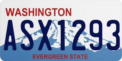WA license plate ASX1293