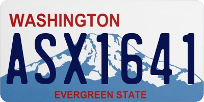 WA license plate ASX1641