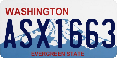 WA license plate ASX1663
