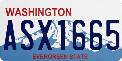 WA license plate ASX1665