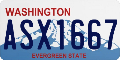 WA license plate ASX1667