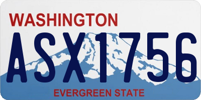 WA license plate ASX1756