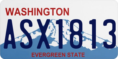 WA license plate ASX1813