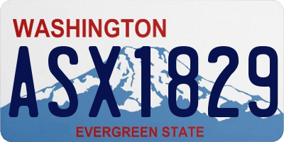 WA license plate ASX1829