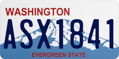 WA license plate ASX1841