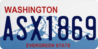WA license plate ASX1869