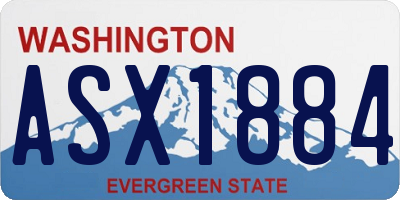 WA license plate ASX1884