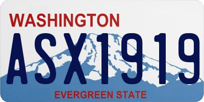 WA license plate ASX1919